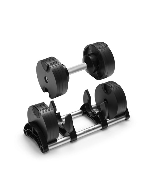 NUO FLEXBELL 32kg ① NÜO Dumbbells – Adjustable, Space-Saving Home Gym Dumbbells