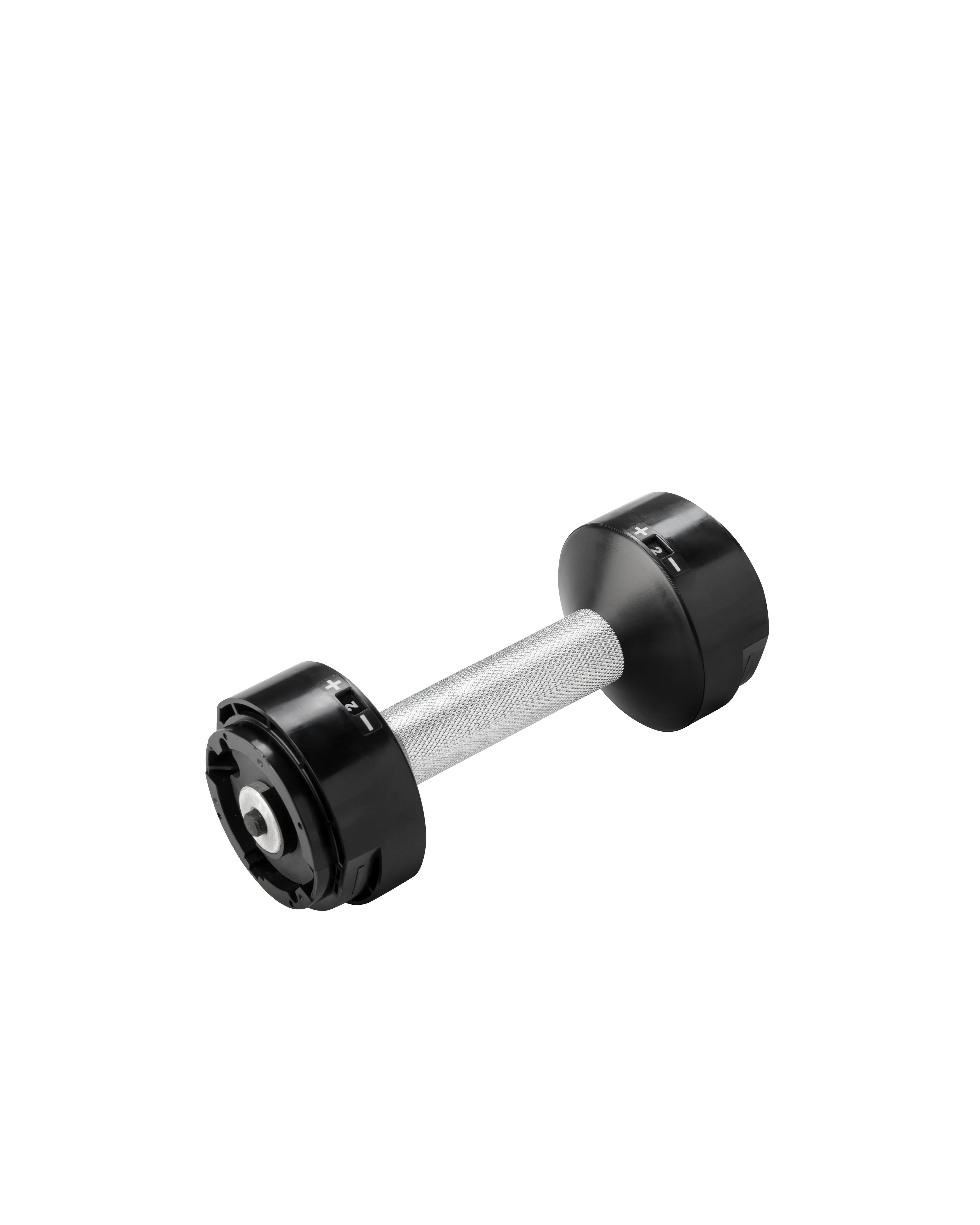 NÜOBELL Replacement handle Silver KG for adjustable dumbbells, designed for a secure grip and smooth performance during home workouts.