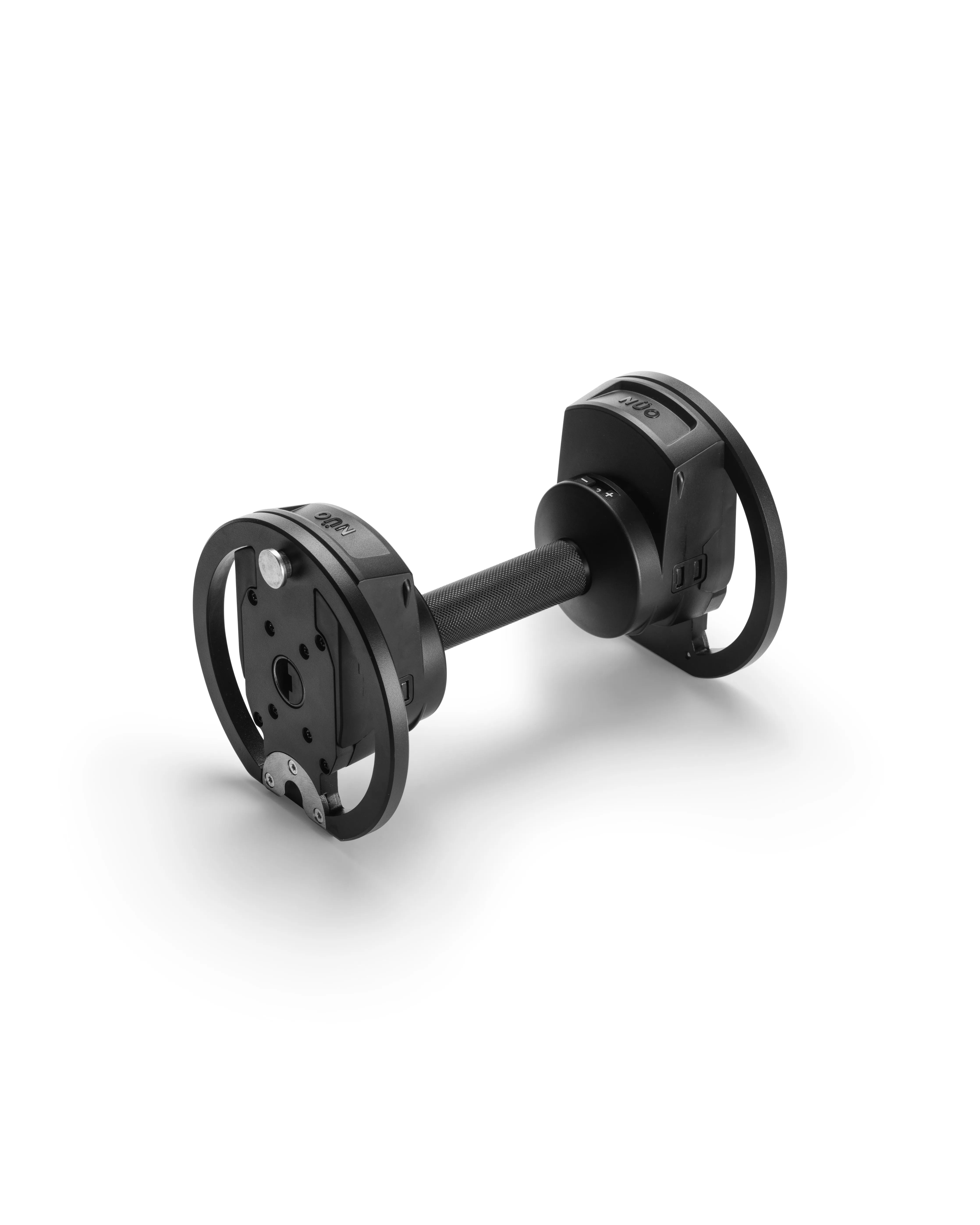 NÜOBELL S Handle Black KG durable and ergonomic adjustable dumbbell handle, crafted for easy weight adjustments and long-lasting home gym use.