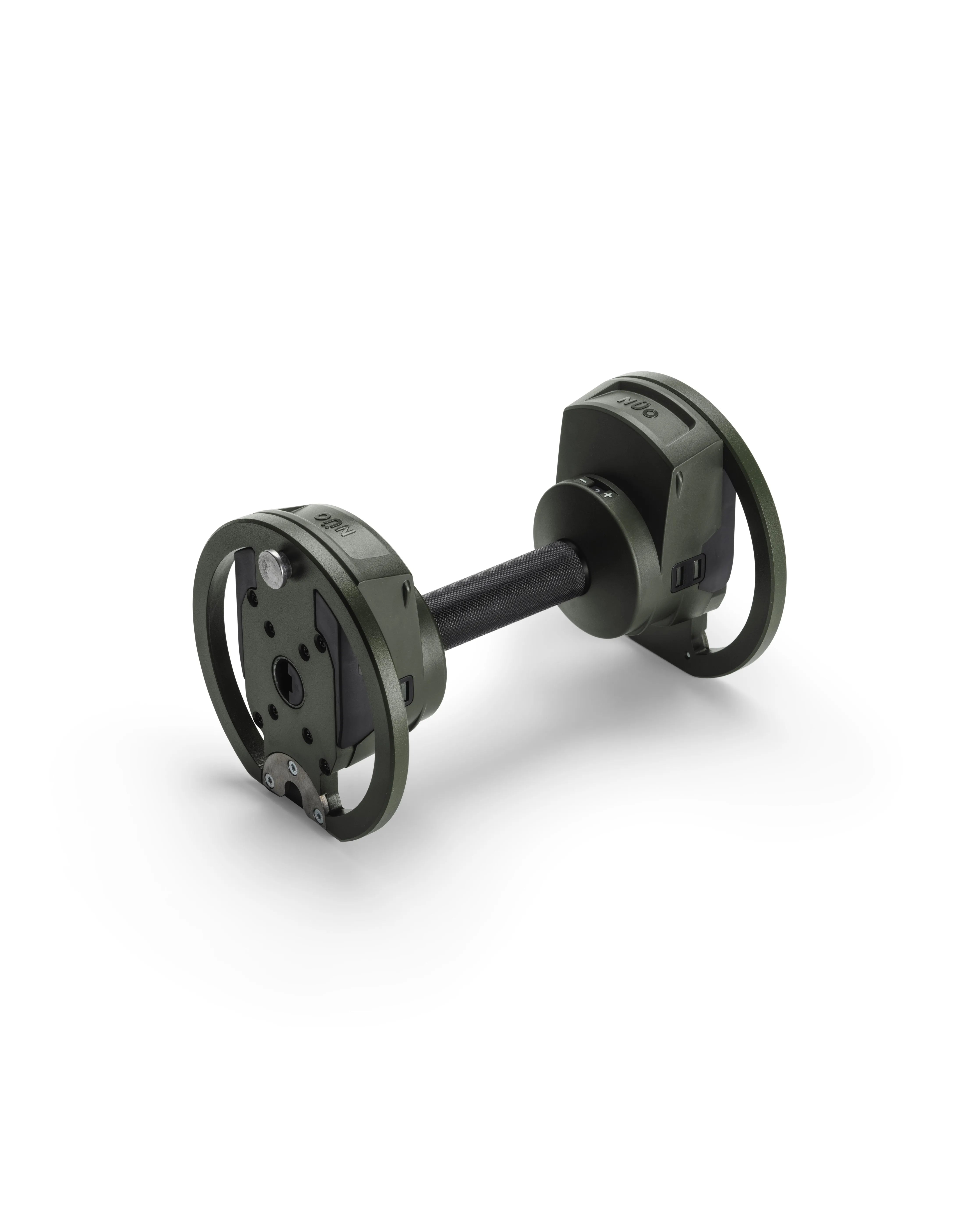 NÜOBELL S Handle Forest KG – sturdy and ergonomic handle in forest green, designed for NÜOBELL S adjustable dumbbells, providing a secure grip and easy weight changes for effective home training.