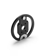 NÜOBELL S Handle Plate Black KG – black handle weight plate for NÜOBELL adjustable dumbbells, crafted to enhance grip and provide reliable performance during strength training.