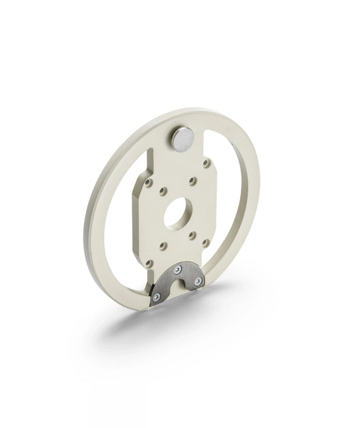 NÜOBELL S Handle Plate Sand KG – sand-colored handle weight plate for NÜOBELL adjustable dumbbells, designed for secure grip and smooth performance in your home workouts.