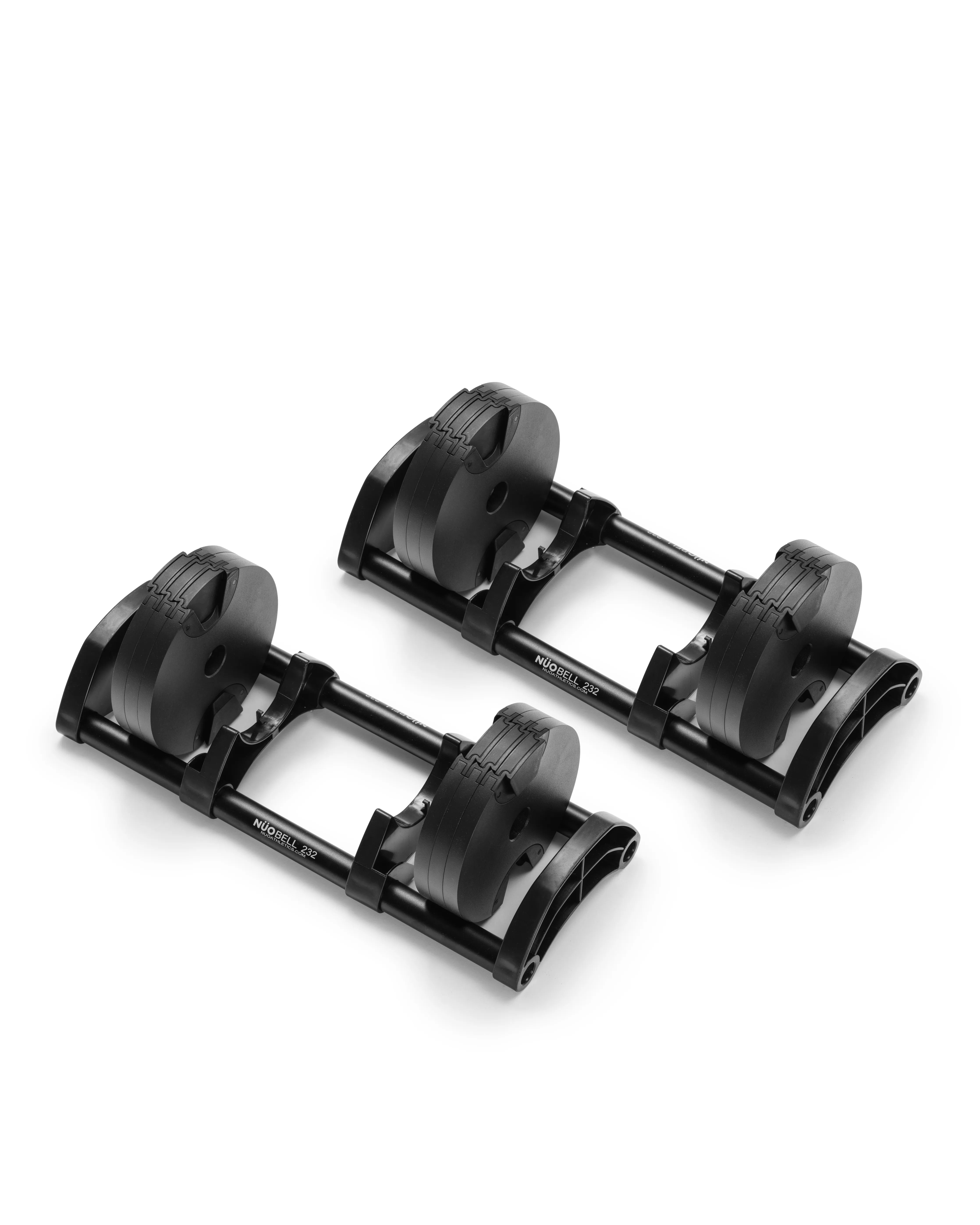 NÜOBELL Expansion Kit Black enhances your adjustable dumbbells with additional weights for a customized, progressive home workout experience.