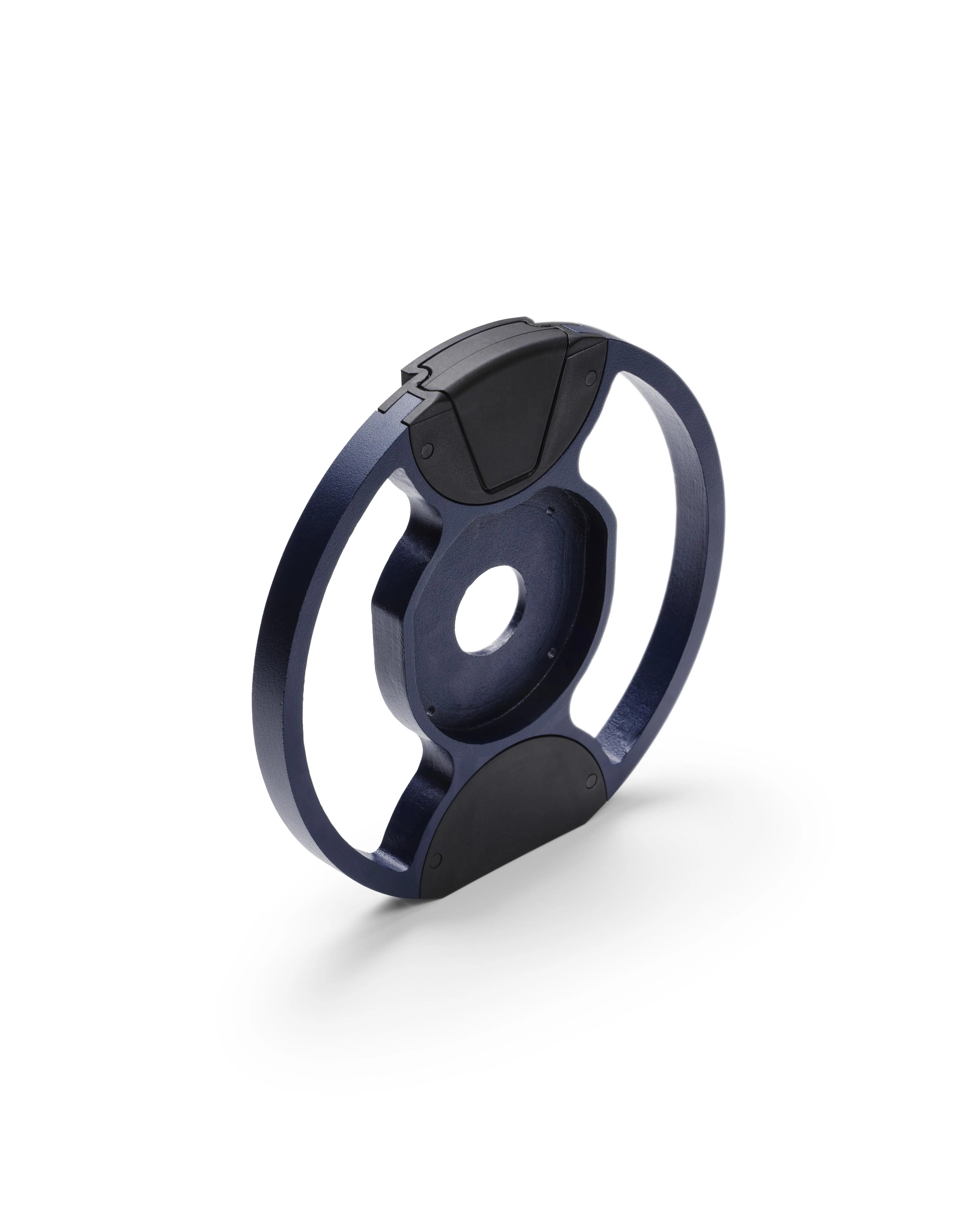 NÜOBELL handle weight plate in marine blue, designed for precise weight adjustment and durability in your home gym setup.