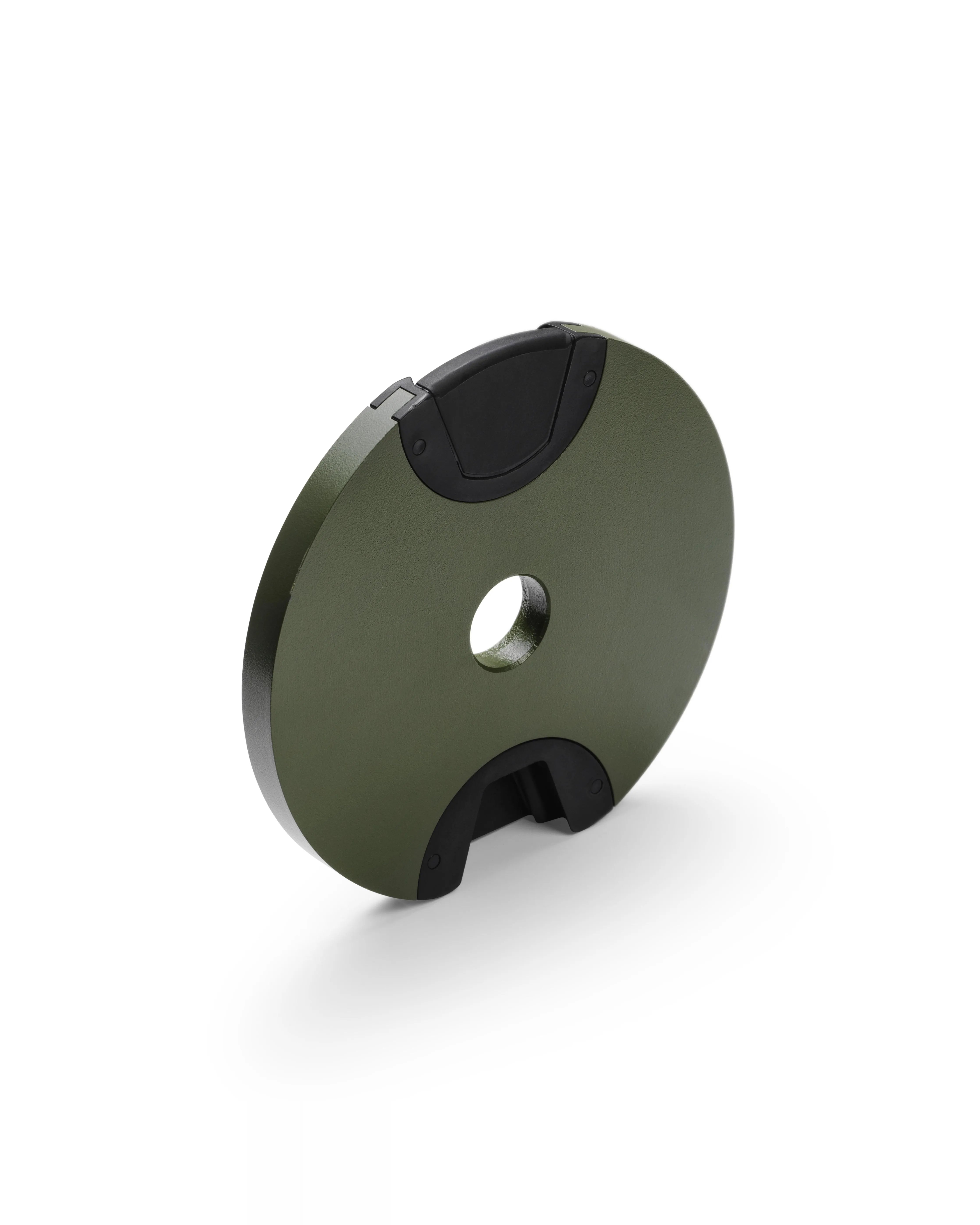 NÜOBELL end weight plate in green, designed for precise weight adjustments and durability to enhance your adjustable dumbbell set’s performance.