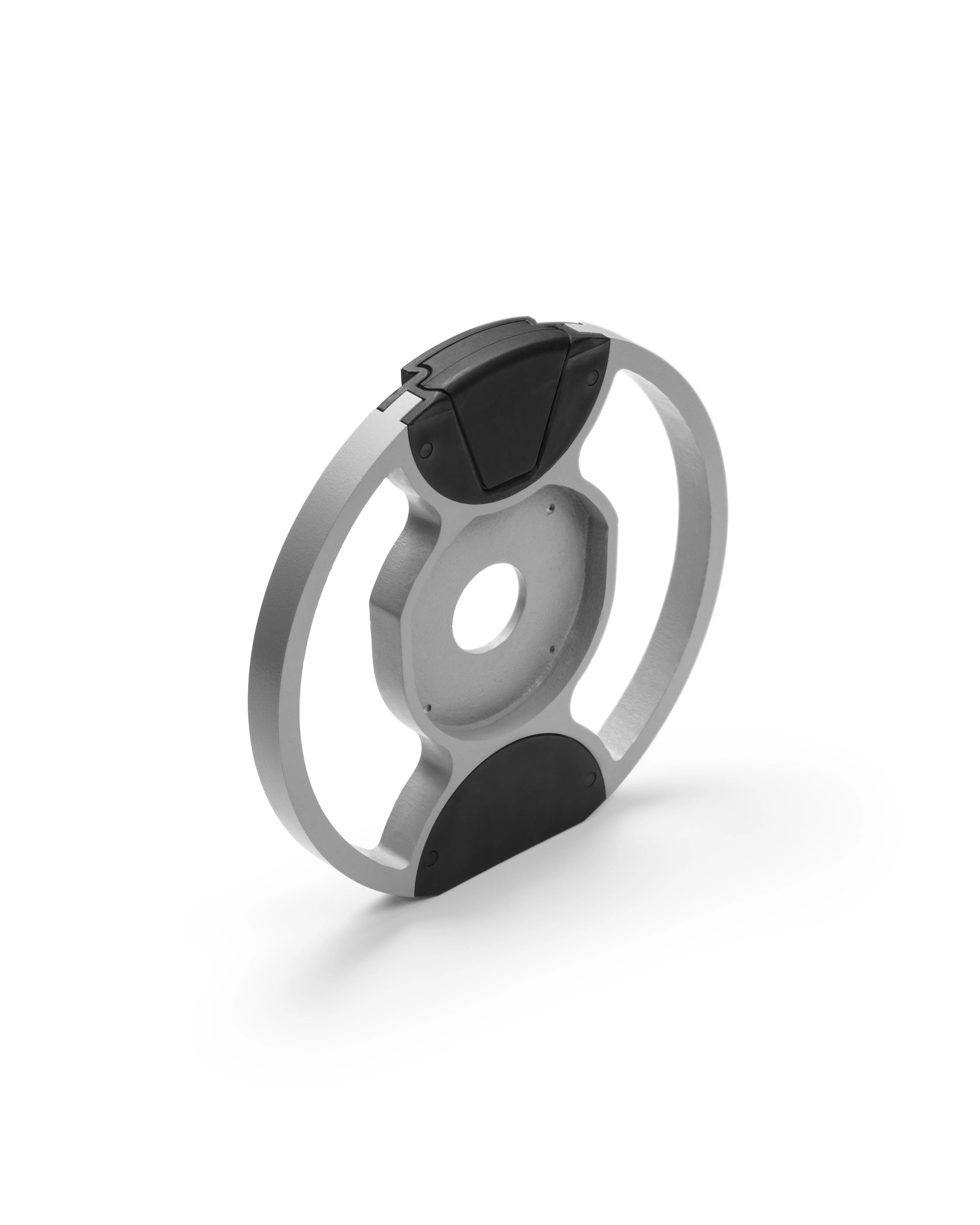 NÜOBELL handle weight plate in ash color, engineered for precise weight adjustments and long-lasting use with adjustable dumbbells.